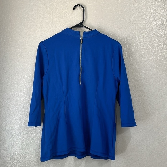 Jaanuu Mock Neck Scrub Top Size L - Picture 3 of 4